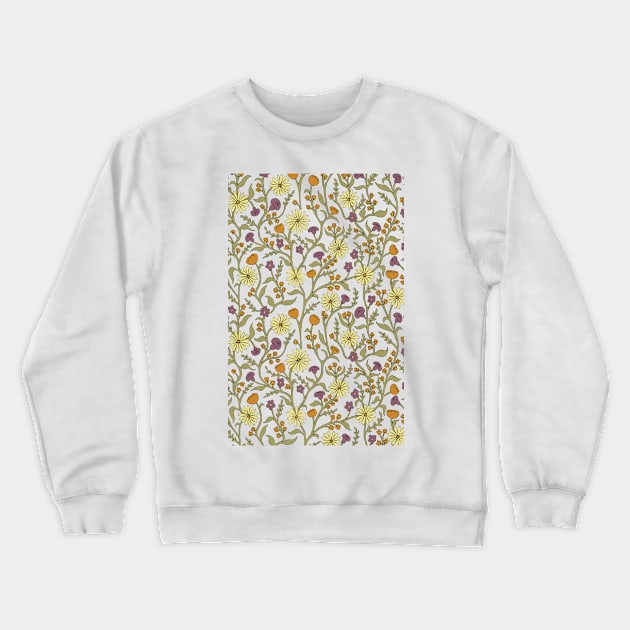 Floral Pattern Vertical Crewneck Sweatshirt by StephReyns